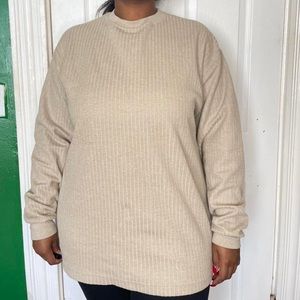 vintage ribbed knit sweater 🪐